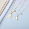 S925 Sterling Silver Small Skirt And Heart Pendant Necklace With Mixed Gem Detail Cross Chain Simple Clavicle Necklace For Women