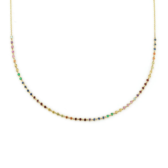 S925 Sterling Silver Snake Bone Chain Geometric Zircon Necklace With Electroplating For Women