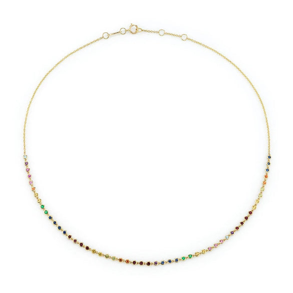 S925 Sterling Silver Snake Bone Chain Geometric Zircon Necklace With Electroplating For Women