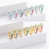 S925 Sterling Silver Snake Ear Buckle Dopamine Series Animal Dripping Glue Earrings