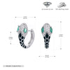 S925 Sterling Silver Snake Ear Buckle Dopamine Series Animal Dripping Glue Earrings