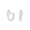 S925 Sterling Silver Snake Zircon Inlaid Women's Earrings With Animal Pattern