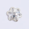 S925 Sterling Silver Snowflake Petal Flower Handmade Diy Bracelet Spacer Bead Jewelry Accessories Electroplated