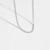 S925 Sterling Silver Spiral Necklace With Geometric Design Electroplated In Platinum Or 18K Gold For Women