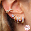 S925 Sterling Silver Square Earrings With Geometric Pattern Electroplated For Women