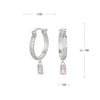 S925 Sterling Silver Square Ushape Geometric Light Luxury Women's Earrings