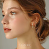 S925 Sterling Silver Star Shape Zircon Women's Fashion Earrings