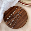S925 Sterling Silver Star Tassel Threader Earrings For Women Personality Style Five Point Star Meteor Ear Line Earrings
