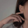 S925 Sterling Silver Stud Earrings For Women Plated 14K Gold Inlaid Zircon Water Drop Tassel Light Luxury
