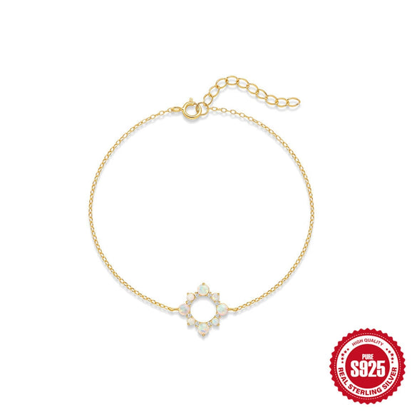 S925 Sterling Silver Sun Moon Light Luxury Jewelry Set With Electroplated O Chain For Women