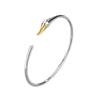 S925 Sterling Silver Swan Open Bracelet Fashion Electroplated Trendy Animal Jewelry For Women