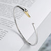 S925 Sterling Silver Swan Open Bracelet Fashion Electroplated Trendy Animal Jewelry For Women