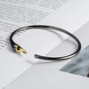 S925 Sterling Silver Swan Open Bracelet Fashion Electroplated Trendy Animal Jewelry For Women