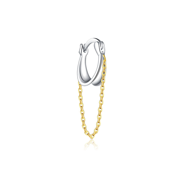 S925 Sterling Silver Tassel Pendant Earrings With Geometric Design And Electroplating For Women