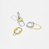 S925 Sterling Silver Tassel Pendant Earrings With Geometric Design And Electroplating For Women