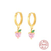 S925 Sterling Silver Tropical Fruit Geometric Fashion Creative Earrings