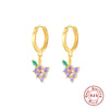 S925 Sterling Silver Tropical Fruit Geometric Fashion Creative Earrings