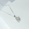 S925 Sterling Silver Tulip Flower Necklace For Women With Cat's Eye Stone Pendant Light Luxury Fashion Jewelry