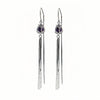 S925 Sterling Silver Tulip Flower Tassel Long Threader Earrings For Women Elegant Light Luxury Floral Dangle Earrings