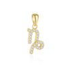 S925 Sterling Silver Twelve Constellation Micropaved Women's Clavicle Chain Pendant Necklace