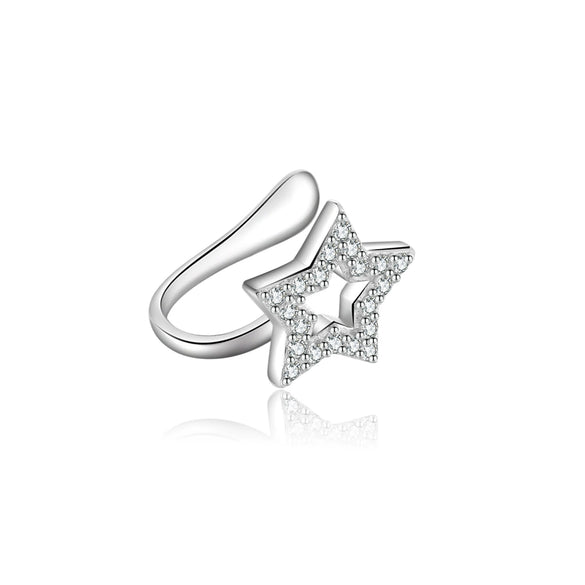 S925 Sterling Silver U Shape Punchfree Ear Clip Ear Buckle Earrings With Electroplated Platinum Or 18K Gold For Women