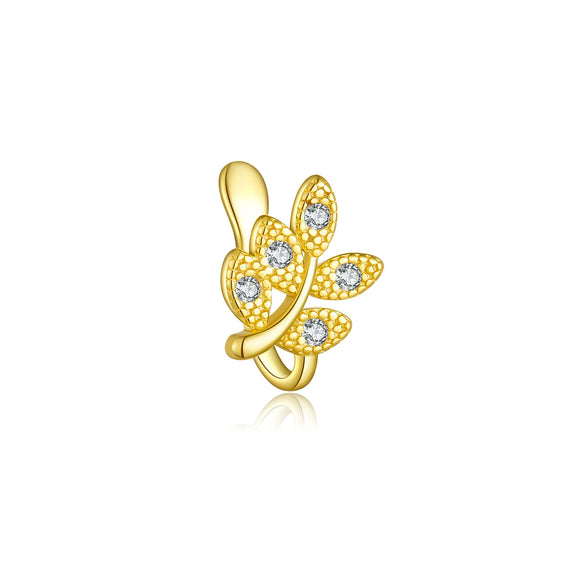 S925 Sterling Silver U Shape Punchfree Ear Clip Ear Buckle Earrings With Electroplated Platinum Or 18K Gold For Women