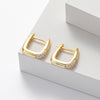 S925 Sterling Silver U Shaped Light Luxury Women's Earrings With Electroplating