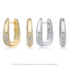 S925 Sterling Silver U Shaped Light Luxury Women's Earrings With Electroplating