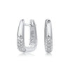 S925 Sterling Silver U Shaped Light Luxury Women's Earrings With Electroplating