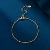 S925 Sterling Silver Ushape Electroplated Allmatch Temperament Bracelet