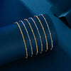 S925 Sterling Silver Ushape Electroplated Allmatch Temperament Bracelet