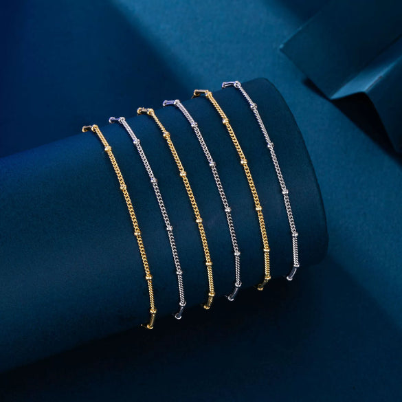 S925 Sterling Silver Ushape Electroplated Allmatch Temperament Bracelet