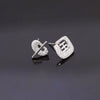 S925 Sterling Silver Vintage Letter Earrings Fashion Text Design Niche Statement Earrings For Women