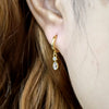 S925 Sterling Silver Water Drop Earrings With Zircon Inlay For Women Long Tassel Accessories