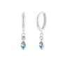 S925 Sterling Silver Water Drop Earrings With Zircon Inlay For Women Long Tassel Accessories