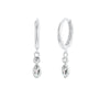 S925 Sterling Silver Water Drop Earrings With Zircon Inlay For Women Long Tassel Accessories
