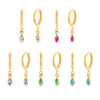 S925 Sterling Silver Water Drop Earrings With Zircon Inlay For Women Long Tassel Accessories