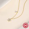 S925 Sterling Silver Water Drop Zircon Vortex Creative Unisex Jewelry With O Chain Electroplated Bracelet And Necklace