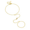 S925 Sterling Silver Water Drop Zircon Women's Minimalist Bracelet
