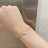 S925 Sterling Silver Women's Bracelet With Four Leaf Clover And Diamond Zircon Design Electroplated