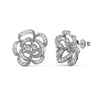 S925 Sterling Silver Women's Earrings With Maple Leaf Butterfly Rose Zircon And Geometric Design Electroplated Light Luxury Style