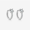 S925 Sterling Silver Women's Fashion Ol Earring With Geometric Design And Electroplating Process