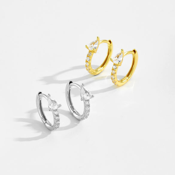 S925 Sterling Silver Women's Fashion Ol Earring With Geometric Design And Electroplating Process