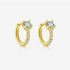 S925 Sterling Silver Women's Fashion Ol Earring With Geometric Design And Electroplating Process