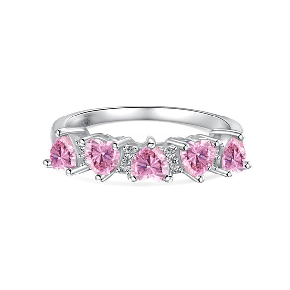S925 Sterling Silver Women's Geometric Style Ring With Ice Flower Zirconium And High Carbon Diamond Electroplated