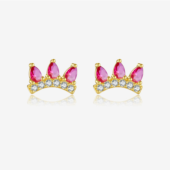 S925 Sterling Silver Women's Zircon Earrings With Irregular Geometric Design And Platinum 18K Gold Electroplating