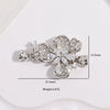 S925 Sterling Silver Zirconia Flower Petal Connecting Buckle For Necklace And Sweater Chain Diy Accessories
