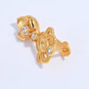 S925 Sterling Silver Zirconia Four Leaf Clover Handmade Diy Bracelet Necklace Buckle