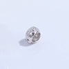 S925 Sterling Silver Zirconium Hollow Barrel Braided Ball Beads Handmade Diy Bracelet Necklace Accessories