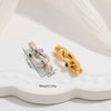 S925 Sterling Silver Zirconium Multirow Pearl Horseshoe Ushaped Handmade Diy Buckle